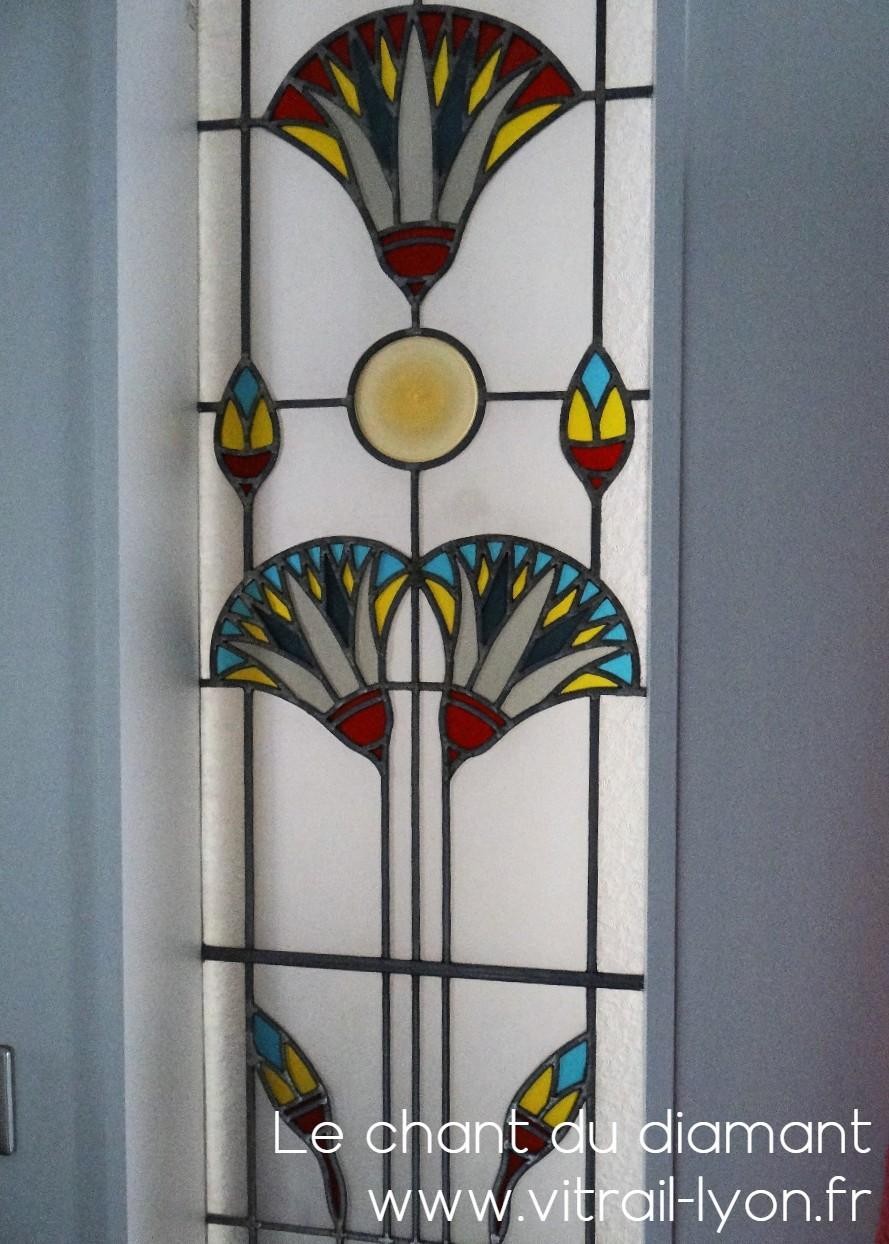 Vitrail style art deco