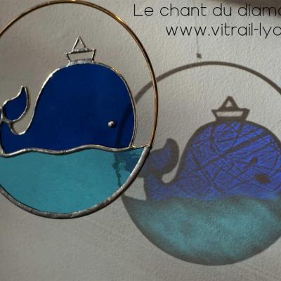 Baleine verre tiffany creation marion rusconi lyon 69