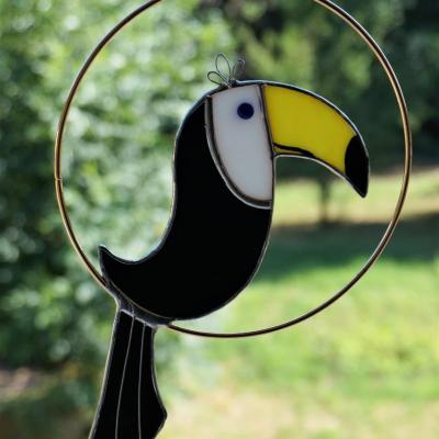 Mobil toucan verre tiffany creation marion rusconi lyon